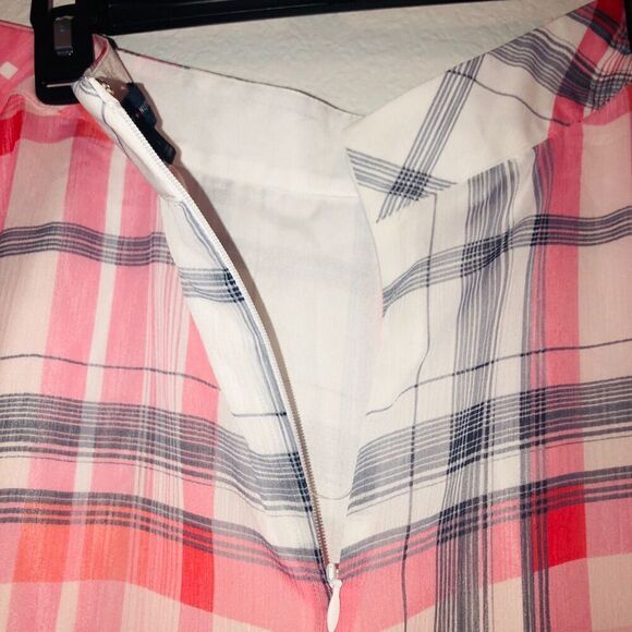 Tommy Hilfiger Plaid Handkerchief doble layer Skirt size 8 - Picture 7 of 9